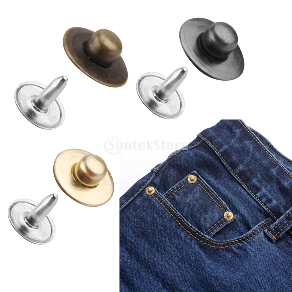 Snap Fastener Set - SPMART 100 Sets Rivets Fasteners Studs