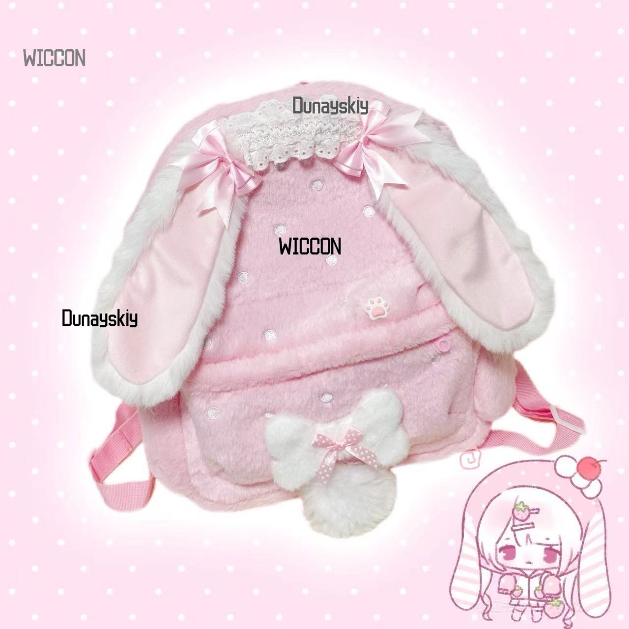 Jirai Kei Lolita Rabbit Ear St - огляд і ціна Cosplay Prop Bag