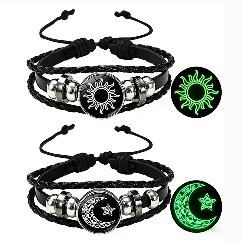 2Pcs Glow in the Dark Sun Moon - огляд і ціна Snap Fastener Set
