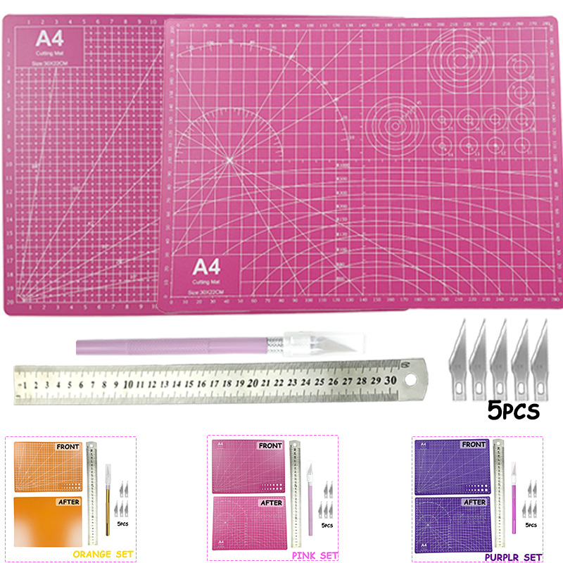 A4 Pvc Hand Cutting Mat Set, A - огляд і ціна Craft Knife Set