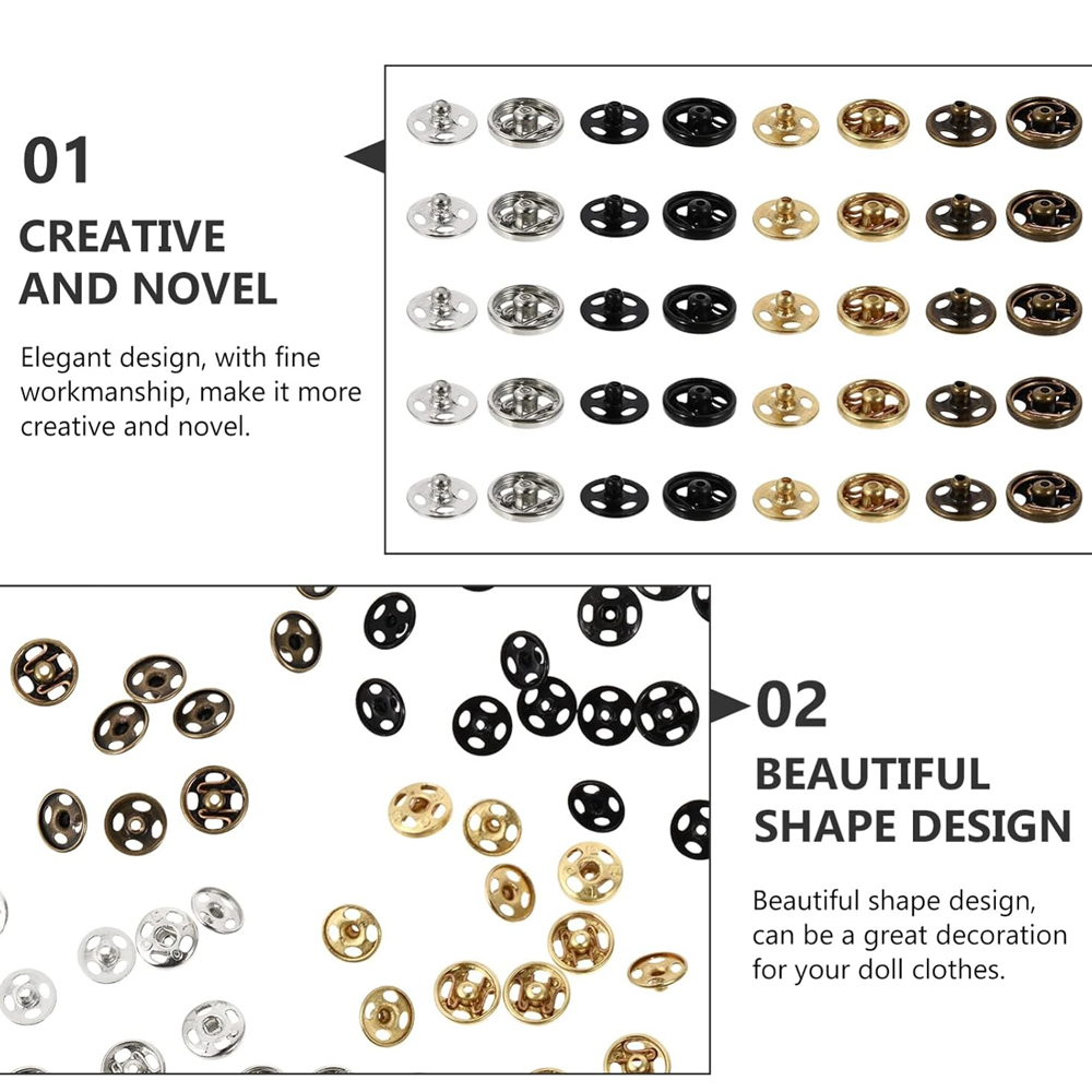 Stainless Steel Sew-on Snap Bu - огляд і ціна Snap Fastener Set
