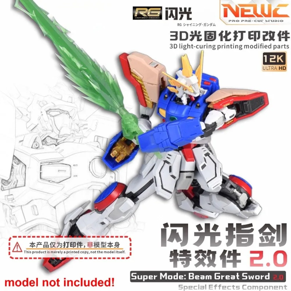 NewC 3D Light‑Curing Printed B - огляд і ціна Bandai Gundam Rg