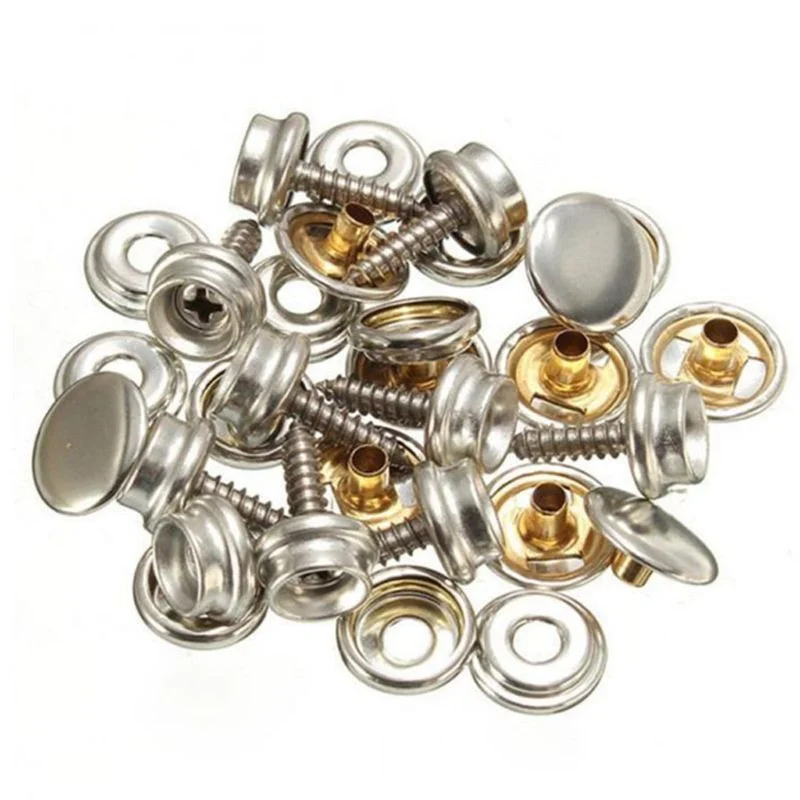 10 Sets Stainless Steel Tappin - огляд і ціна Snap Fastener Set