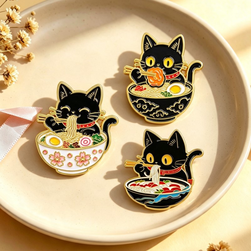 Cute Black Cat Eating Noodles  - огляд і ціна Cosplay Prop Bag