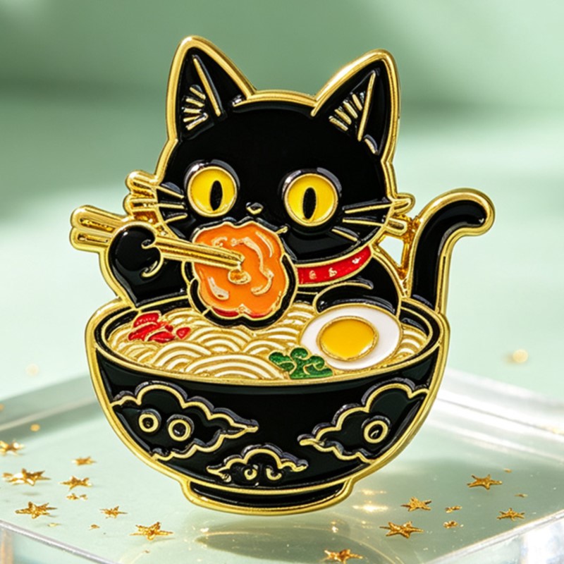 Cute Black Cat Eating Noodles  - огляд і ціна Cosplay Prop Bag