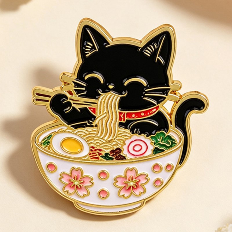 Cute Black Cat Eating Noodles  - огляд і ціна Cosplay Prop Bag