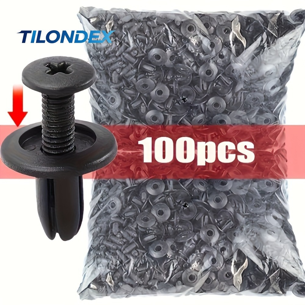 TILONDEX 100pcs Automotive Fas - огляд і ціна Snap Fastener Set