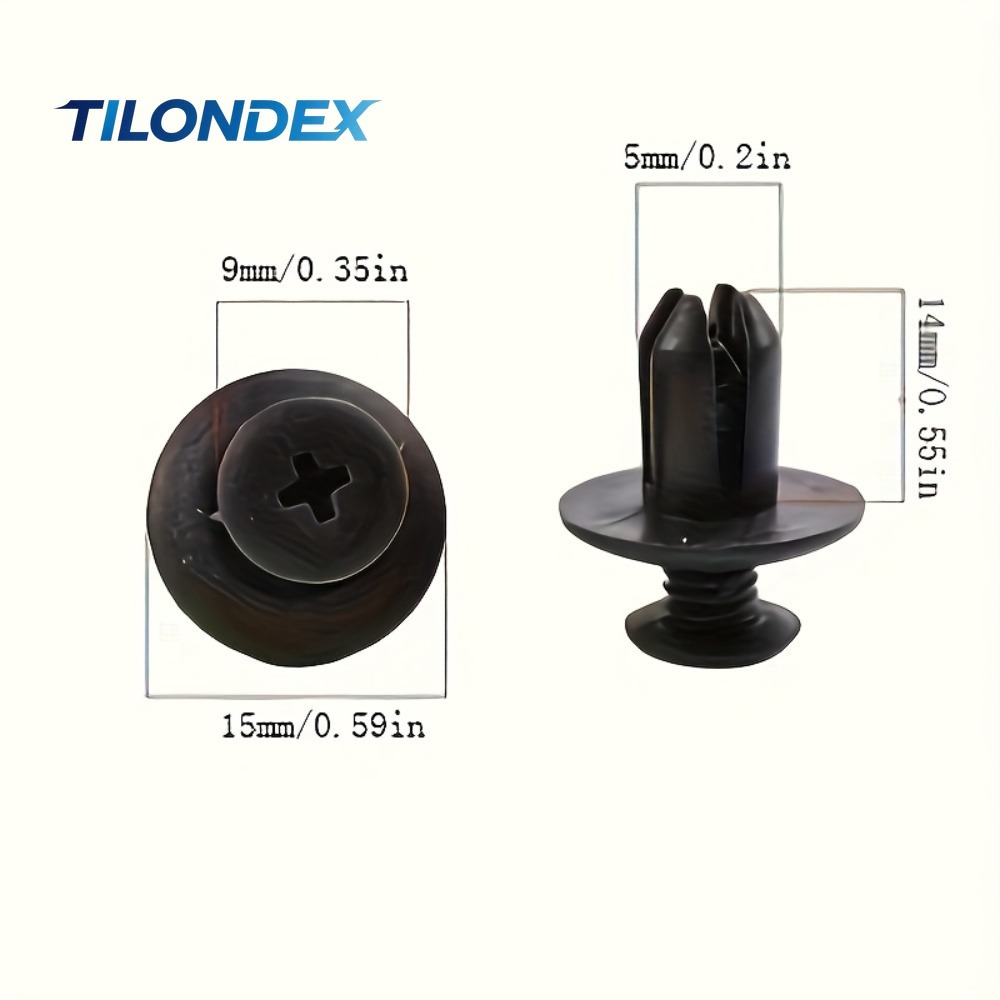 TILONDEX 100pcs Automotive Fas - огляд і ціна Snap Fastener Set