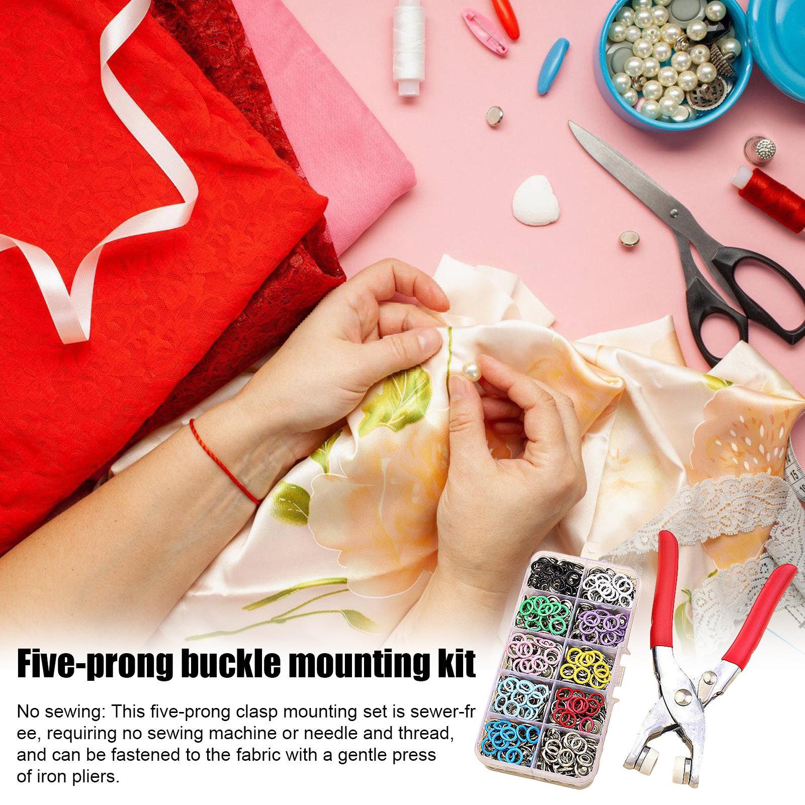 Clothing Button Kit 5-Claw Met - огляд і ціна Snap Fastener Set