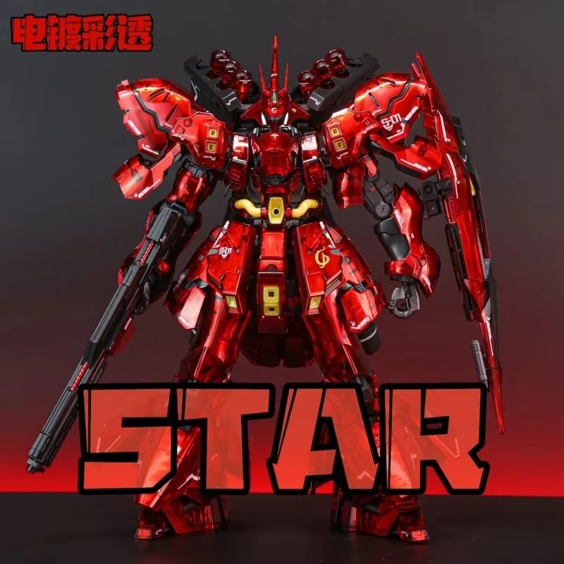 STAR Sazabi Electroplated Clea - огляд і ціна Bandai Gundam Rg